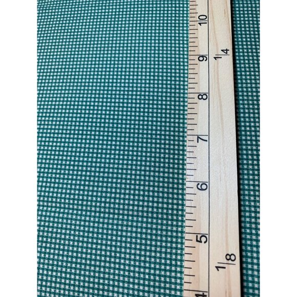 Green & White Gingham Cotton Fabric 1/2 Yard 42" Wide For Sewing & Quilting Proj - Picture 3 of 5